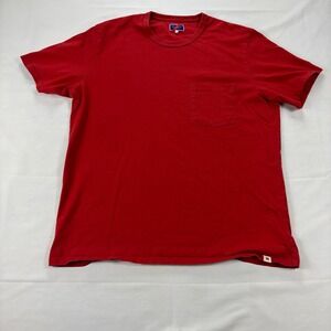 Best Made Co Pocket T-Shirt Red Cotton Short Sleeve Crew Neck Mens XL Peru